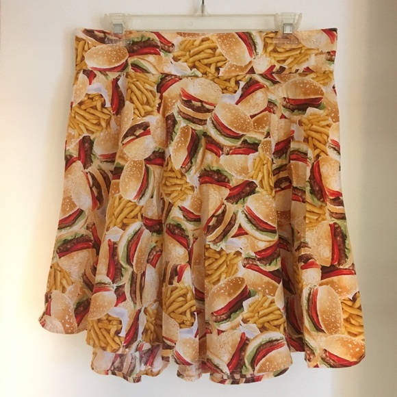 Retrolicious Dresses & Skirts - Retrolicious Burgers & Fries skater skirt! 🍔